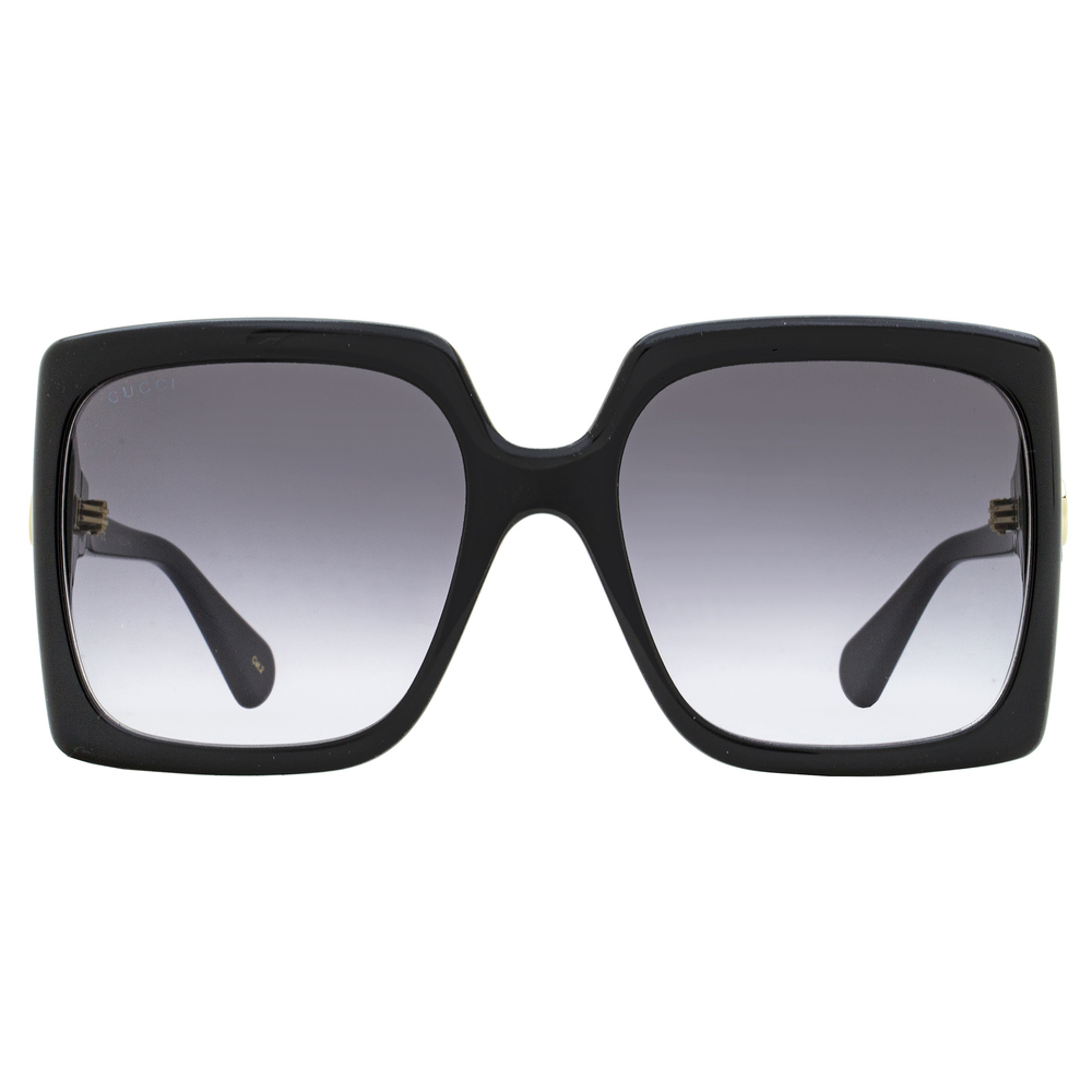 Gucci Square Sunglasses GG0876S 001 Black 60mm 876 - Picture 2 of 3